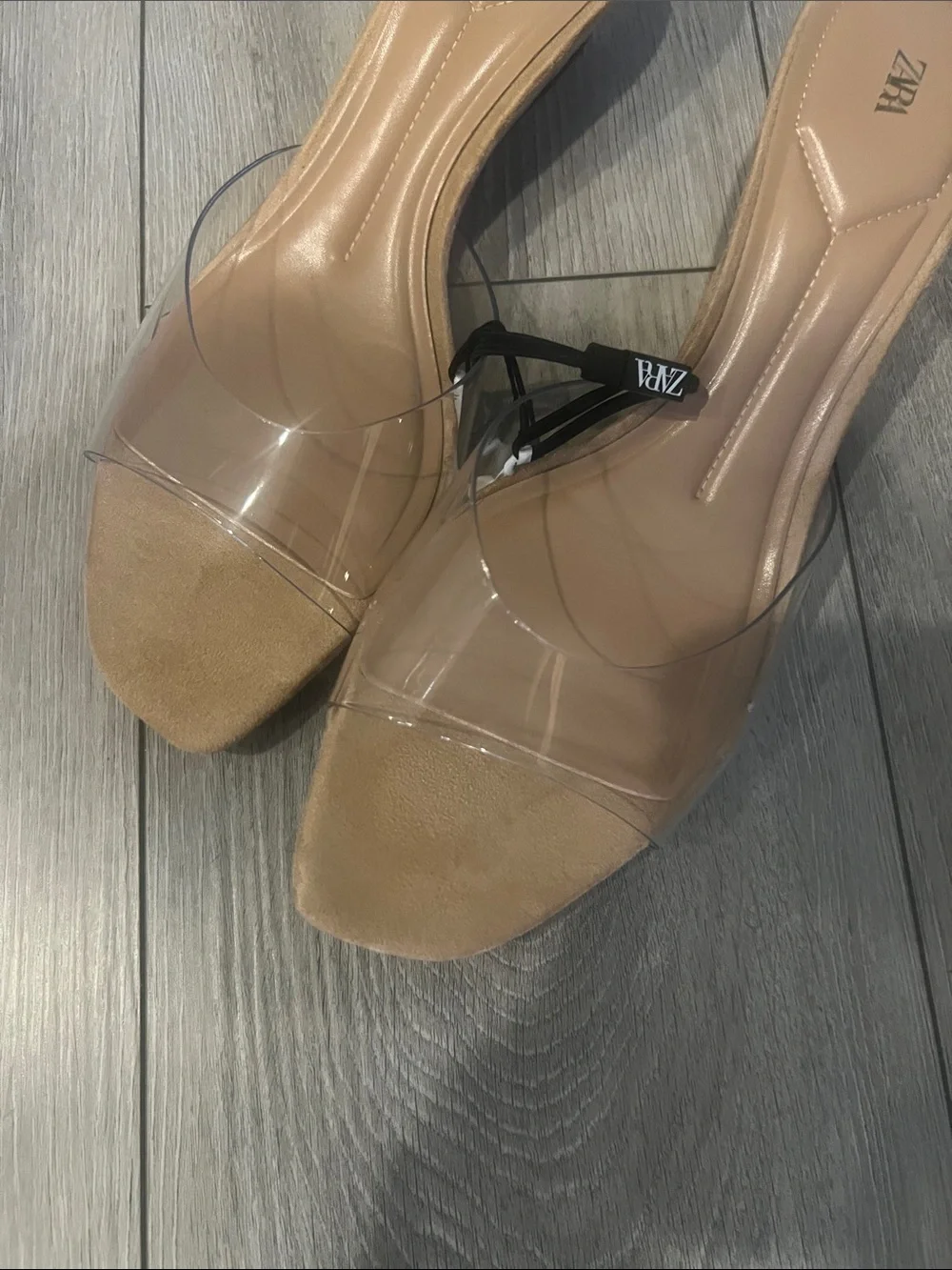 Zara Clear Wedged Sandal Slippers